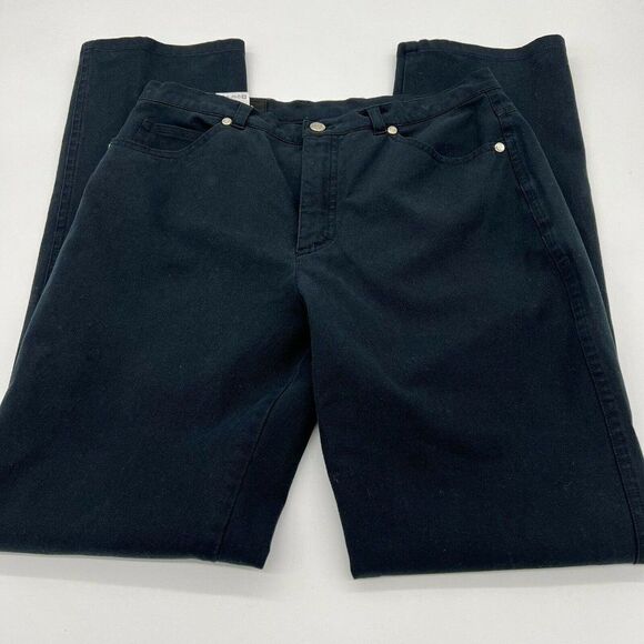 Escada Black Straight Leg Pants Jeans EU size 38 - Picture 1 of 5